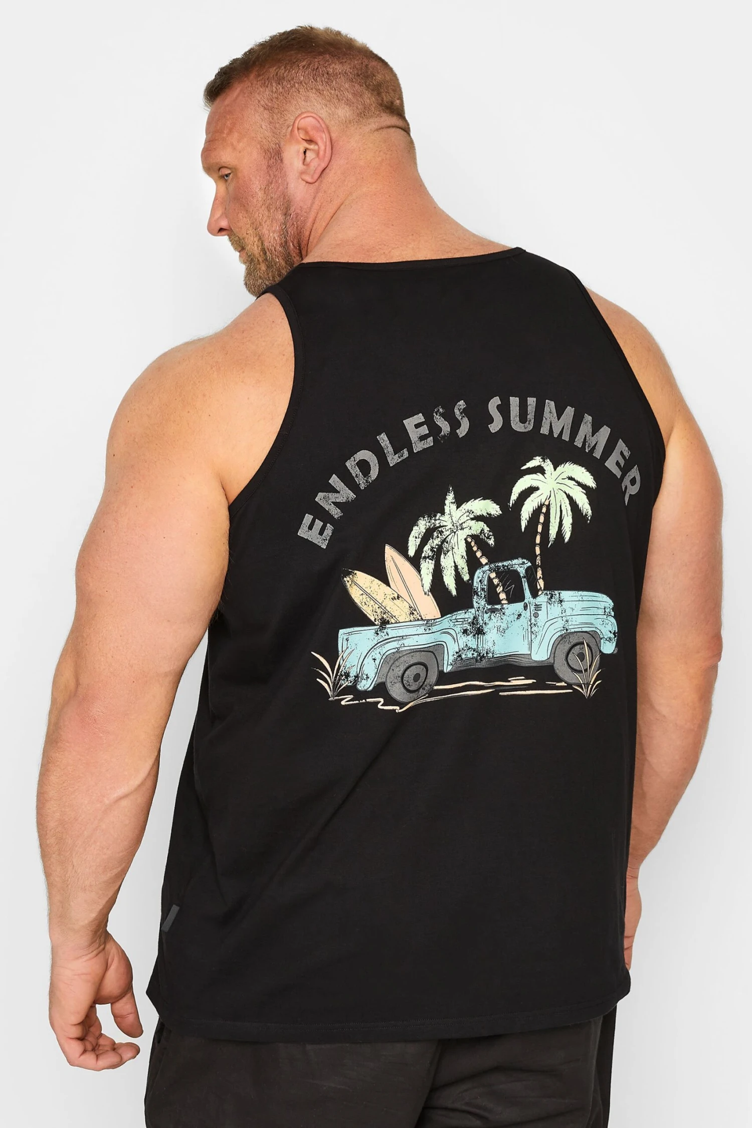 BadRhino Big & Tall 2 PACK Black & Yellow 'Endless Summer' Vests 3 BadRhino Big & Tall 2 PACK Black & Yellow 'Endless Summer' Vests - Image 3