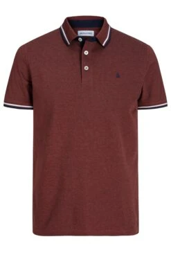 JACK & JONES Big & Tall Burgundy Red Polo Shirt -Urban Fitwear Sales 0079aaf5 3451 42 208168 X