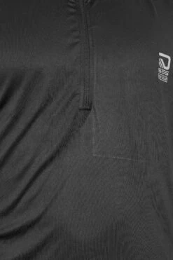 D555 Big & Tall Black Long Sleeve Zip Up Top -Urban Fitwear Sales 0334002f 82d4 48 208391 Z