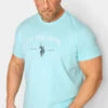 U.S. POLO ASSN. Big & Tall Light Blue Graphic Logo T-Shirt