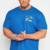 BadRhino Big & Tall Cobalt Blue 'Endless Summer' Slogan T-Shirt