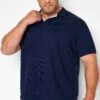D555 Big & Tall Navy Blue Core Polo Shirt