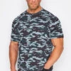 D555 Big & Tall Grey Camouflage T-Shirt