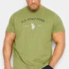 U.S. POLO ASSN. Big & Tall Khaki Green Graphic Logo T-Shirt
