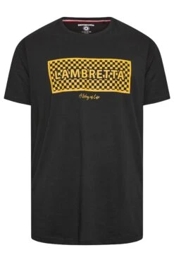 LAMBRETTA Big & Tall Black Logo Graphic Print T-Shirt -Urban Fitwear Sales 0f29df14 ad45 48 207809 X