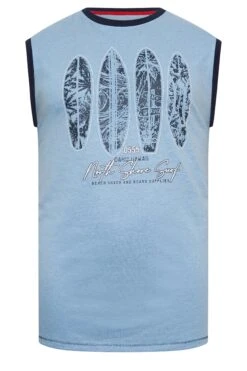 D555 Big & Tall Blue Surfboard Print Vest -Urban Fitwear Sales 1445963f c01b 45 207577 X