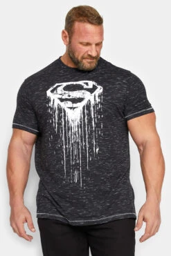 D555 Big & Tall Black Superman T-Shirt
