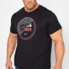 JACK & JONES Big & Tall Black Printed T-Shirt
