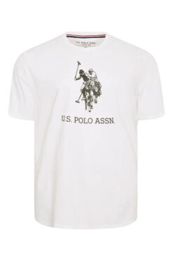 U.S. POLO ASSN. Big & Tall White Rider Logo T-Shirt -Urban Fitwear Sales 16e18d55 2c2a 40 206349 X