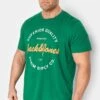 JACK & JONES Big & Tall Bright Green Printed Crew Neck T-Shirt