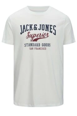 JACK & JONES Big & Tall White 'Superior' Printed Logo T-Shirt 3 JACK & JONES Big & Tall White 'Superior' Printed Logo T-Shirt -Urban Fitwear Sales 17a5345f 1ee0 41 206406 XR