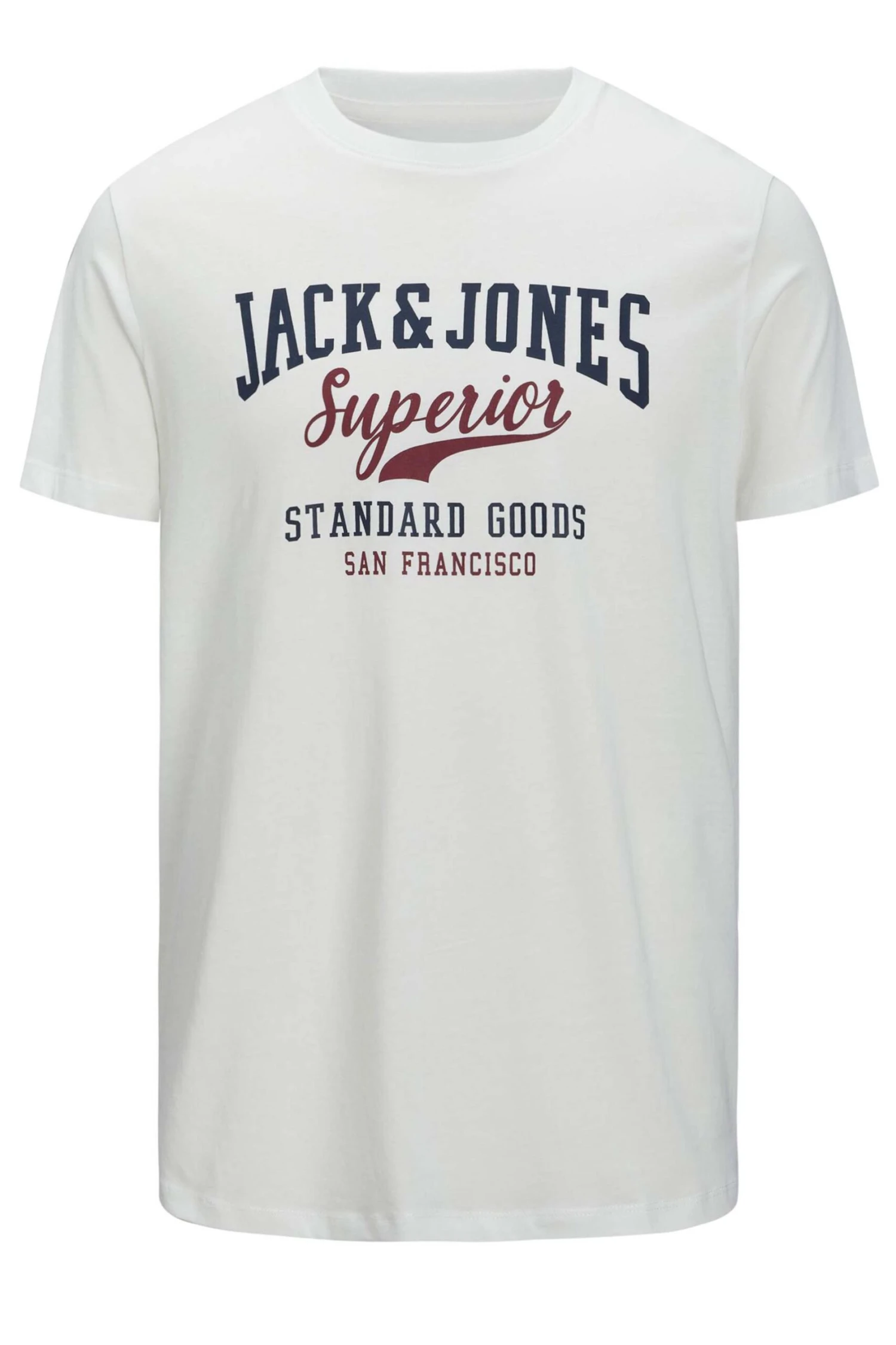 JACK & JONES Big & Tall White 'Superior' Printed Logo T-Shirt 2 JACK & JONES Big & Tall White 'Superior' Printed Logo T-Shirt - Image 2