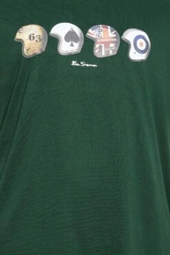 BEN SHERMAN Big & Tall Green Helmets Print T-Shirt -Urban Fitwear Sales 1a121771 3346 4a 208351 2