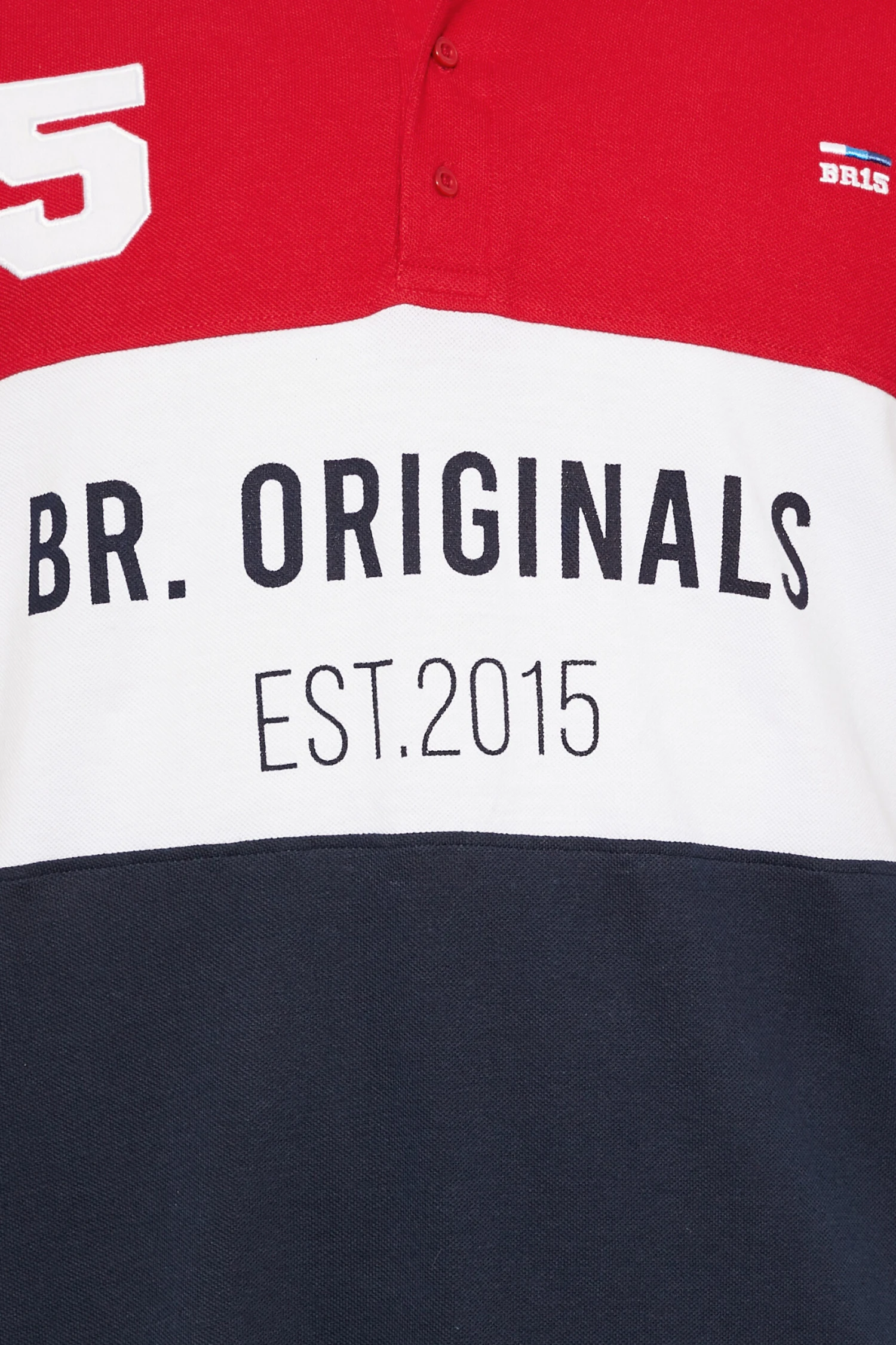 BadRhino Big & Tall Red Colour Block Logo Polo Shirt 2 BadRhino Big & Tall Red Colour Block Logo Polo Shirt - Image 2