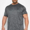 D555 Big & Tall Dark Grey Dry Wear T-Shirt