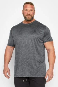 D555 Big & Tall Dark Grey Dry Wear T-Shirt