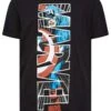 BadRhino Big & Tall Black Marvel Short Sleeve T-Shirt