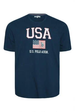 U.S. POLO ASSN. Big & Tall Navy Blue USA Print T-Shirt 5 U.S. POLO ASSN. Big & Tall Navy Blue USA Print T-Shirt -Urban Fitwear Sales 1bef6f35 d4f4 46 206343 X