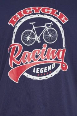 KAM Big & Tall 2 PACK Black & Navy Blue Cycle Printed T-Shirts -Urban Fitwear Sales 1d45b8c7 ce87 43 207759 Z