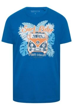 BadRhino Big & Tall Blue Surf Rider Print T-Shirt -Urban Fitwear Sales 2013f8a4 045f 44 207980 X