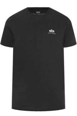 ALPHA INDUSTRIES Big & Tall Black Core T-Shirt -Urban Fitwear Sales 26cc2bb5 a6b7 4a 203423 F
