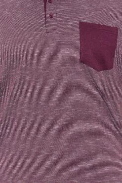 BadRhino Big & Tall Burgundy Red Stripe Polo Shirt -Urban Fitwear Sales 298a5f12 65bc 49 208082 Z