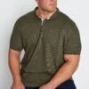 D555 Big & Tall Khaki Green Core Polo Shirt