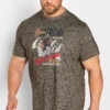 D555 Big & Tall Grey Extreme Ski Print T-Shirt