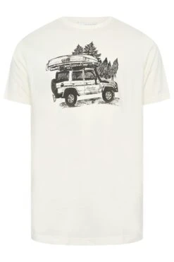 BadRhino Big & Tall White Adventure Jeep Print T-Shirt 5 BadRhino Big & Tall White Adventure Jeep Print T-Shirt -Urban Fitwear Sales 2f032273 60e9 46 207990 X