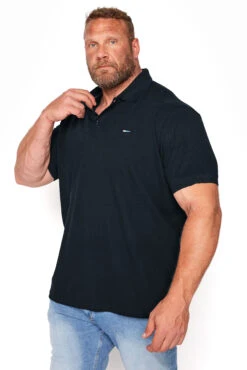BadRhino Big & Tall Navy Blue Core Polo Shirt