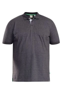D555 Big & Tall Charcoal Grey Core Polo Shirt -Urban Fitwear Sales 35eff11f d70e 49 205735 F