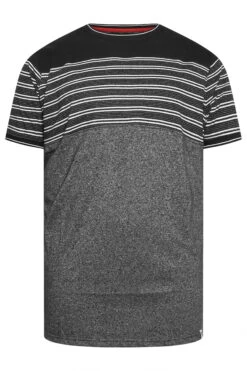 D555 Big & Tall Black Stripe Print T-Shirt 5 D555 Big & Tall Black Stripe Print T-Shirt -Urban Fitwear Sales 3661b74e f0a0 45 208402 X