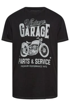 KAM Big & Tall Black Vintage Garage Motorcycle T-Shirt -Urban Fitwear Sales 381f0ff1 6d7a 47 207708 X