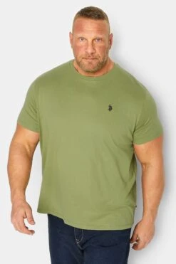 Urban Fitwear Sales 15 U.S. POLO ASSN. Big & Tall Green Short Sleeve Core T-Shirt