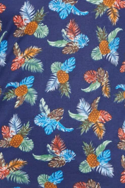 BadRhino Big & Tall Navy Blue Pineapple Print T-Shirt -Urban Fitwear Sales 3a8ef4b2 f8c9 47 207995 Z