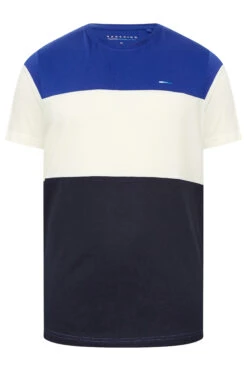 BadRhino Big & Tall Blue Colour Block T-Shirt -Urban Fitwear Sales 4097fa24 8ff4 4b 207963 X