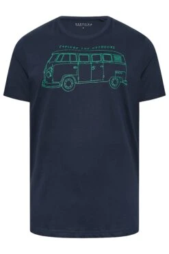 BadRhino Big & Tall Navy Blue 'Explore The Outdoors' Graphic Print T-Shirt -Urban Fitwear Sales 40c79ab8 2f8a 4f 207982 X