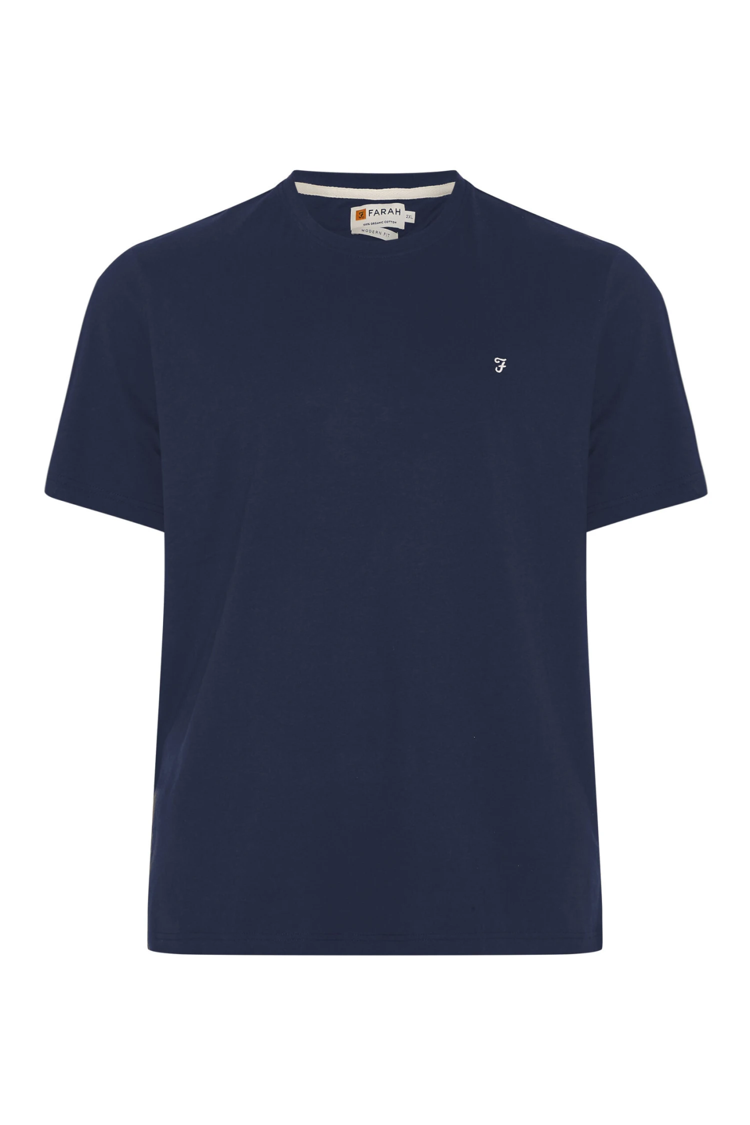 FARAH Big & Tall Navy Blue Core T-Shirt 2 FARAH Big & Tall Navy Blue Core T-Shirt - Image 2