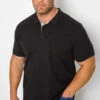 D555 Big & Tall Black Core Polo Shirt