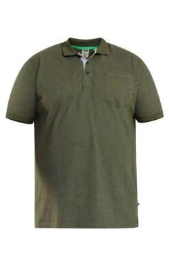 D555 Big & Tall Khaki Green Core Polo Shirt -Urban Fitwear Sales 4a2c0a9a 8744 44 205736 F
