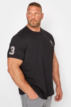 U.S. POLO ASSN. Big & Tall Black Player 3 T-Shirt