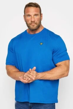 LYLE & SCOTT Big & Tall Blue Crew Neck T-Shirt