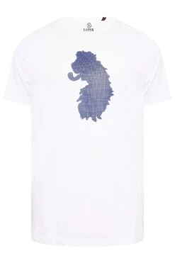 LUKE 1977 Big & Tall White Stubble T-Shirt -Urban Fitwear Sales 4ee47993 3151 44 206729 X