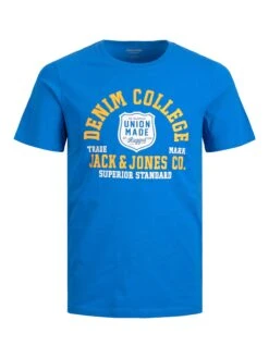JACK & JONES Big & Tall Blue Denim College Logo T-Shirt -Urban Fitwear Sales 4f3fa7f5 50c1 48 207170 x