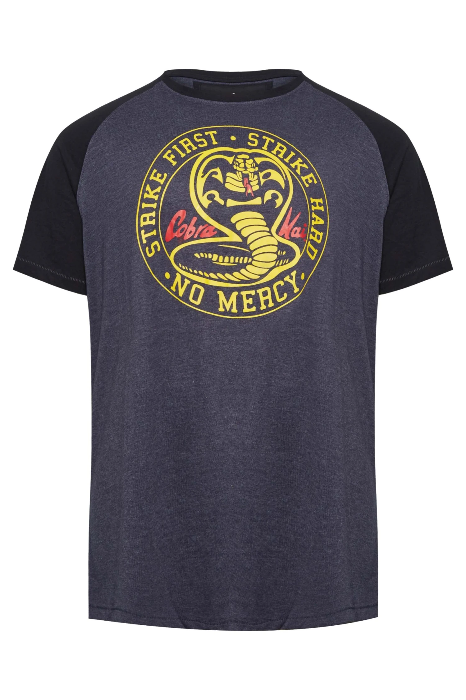 D555 Big & Tall Navy Blue Offical Cobra Kai Printed T-Shirt 3 D555 Big & Tall Navy Blue Offical Cobra Kai Printed T-Shirt - Image 3