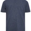 D555 Big & Tall Navy Blue Marl Pique Polo Shirt