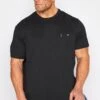 BEN SHERMAN Big & Tall Black Signature Pocket T-Shirt