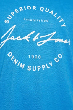 JACK & JONES Big & Tall 3 PACK Blue & Grey Logo Printed T-Shirts -Urban Fitwear Sales 54c29804 ad4c 42 207432 Z