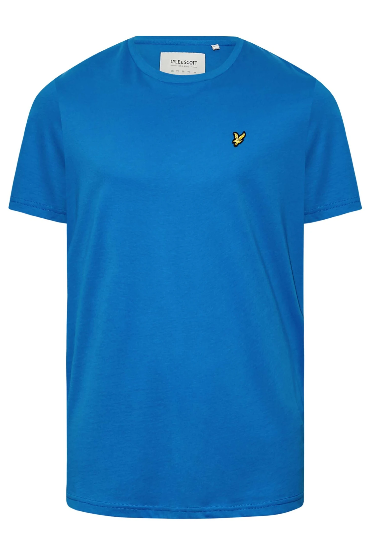 LYLE & SCOTT Big & Tall Blue Crew Neck T-Shirt 2 LYLE & SCOTT Big & Tall Blue Crew Neck T-Shirt - Image 2