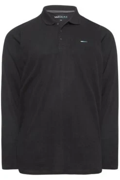 BadRhino Big & Tall Black Long Sleeve Core Polo Shirt -Urban Fitwear Sales 57e6a928 cf0b 4d 203787 XR